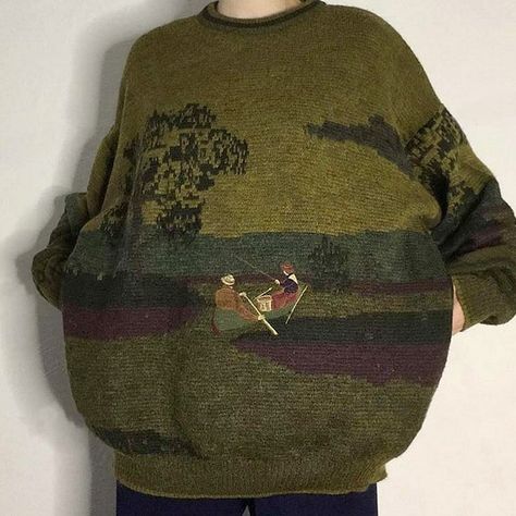 Boogzel Apparel, Fisherman Knit Sweater, Aesthetic Sweaters, Egirl Fashion, Embroidery Vintage, Artsy Outfit, Embroidery Sweater, New Rock, Vintage Sweater