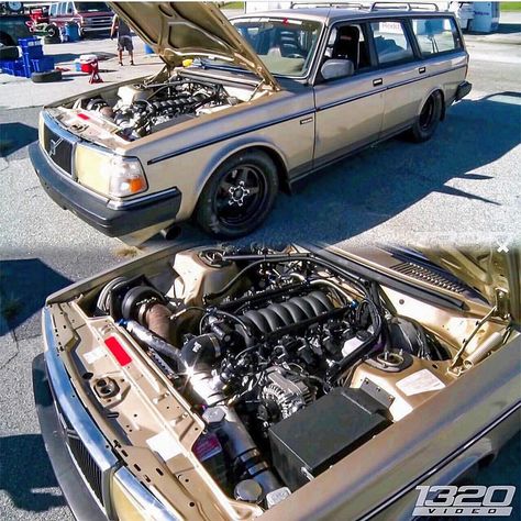 Turbo @lsx powered Volvo Sleeper Status!! #engineswap Phot Sleeper Cars, Volvo S40 Modified, Volvo Polestar S60, Volvo S60 Polestar, Volvo 240 Drift, Volvo 740 Turbo, Volvo 240, Engine Swap, Dream Garage