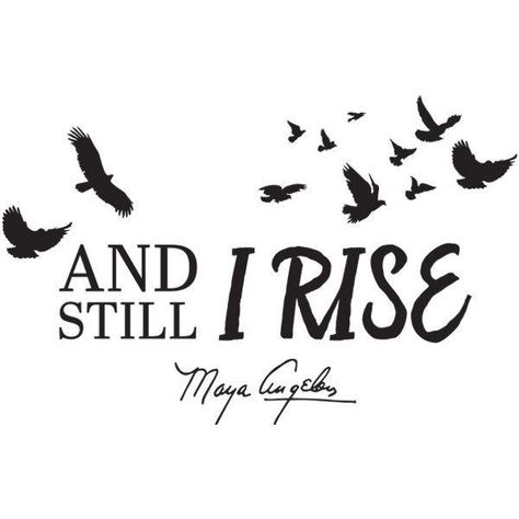 "And Still I Rise" Wall Art Decal A great way to fill any empty wall, our wall decals are perfect for adding that much needed layer of interest to your space. Made out of matte vinyl, these breath-taking works of art feature one-sided adhesive patterns. Our wall art decals are easy to install, will not damage your walls and are even reusable! *Prior to installation we recommend measuring and cleaning the desired wall space. Please also note that when removing the decal for reuse, be gentle and p Afrocentric Accessories, African American Expressions, Survivor Tattoo, Black Figurines, Wall Art Decals, Wall Art Decal, Still I Rise, Stylist Tattoos, Empty Wall