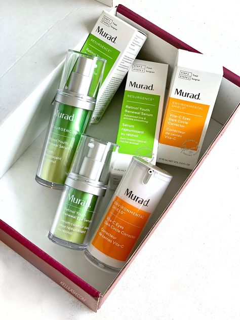 Murad Skincare | Review of Bestsellers | KELLiLASH Makeup Recommendations, Retinol Skincare, Retinol Night Cream, Murad Skincare, Star Seed, Basic Skin Care Routine, Premium Skincare, Dark Circle, Skincare Review