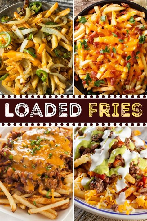 Pizza Loaded Fries, Cheesy French Fries Recipe, Burger And Fries Recipes, Chesters Hot Fries, French Fries Bowl, French Fries Dishes, French Fries Toppings, Fry Topping Ideas, Loaded Burger Fries