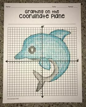 This math activity provides students with practice graphing in all four quadrants on the coordinate plane. Coordinates include positive and negative, whole and half numbers (example 6, -2.5). Please note: There are a lot of coordinates that include 0.5! It's great for "early finishers" or can be used as an extra credit assignment. Perfect for Spring or Summer Break! This, along with my other coordinate graphs provide a great opportunity for a festive rotating bulletin board in your math classroo Graph Drawings With Coordinates, Drawing In Graphing Paper, Graphing Paper Drawings, Graphing Paper Drawing With Coordinates, Coordinate Drawing, Coordinate Grid Pictures, Coordinate Plane Pictures, Graph Drawing, Coordinate Graphing Activities