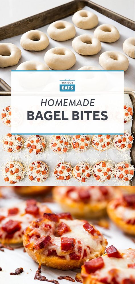 BraveTart: How to Make Legit Bagel Bites From Scratch Homemade Bagel Bites, Pizza Recipies, Bagel Bites Recipe, Pizza Poppers, Bread Garlic, Impressive Appetizers, Bread Puddings, Mini Bagels, Bagel Bites