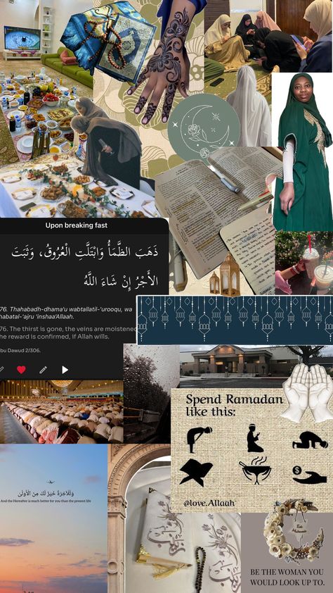 A collage of all things Ramadan! Goals Collage, Ramadan Vibes, 2024 Vision, Ramadan, Vision Board, Collage