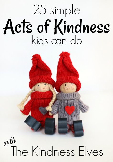 25 Simple acts of kindness kids can do with the Kindness Elves this holiday season! Kindness Elves Printables, Kindness Elves Ideas, Christmas Kindness For Kids, Kindness Elf Ideas, Eco Kids Crafts, Elf Classroom, Simple Acts Of Kindness, Kindness Club, Character Building Activities