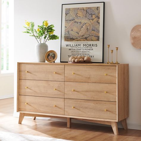 Dresser With Tv, Dresser Tv Stand, Wide Chest Of Drawers, Modern Chests, Modern Chest Of Drawers, Nursery Dresser, Natural Living Room, Wooden Dresser, Wood Dresser