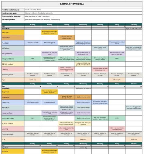 Digital Marketing Planner, Marketing Plan Template Planner For Business, Growth Goals, Content Marketing Plan, Business Branding Inspiration, Marketing Plan Template, Content Plan, Marketing Planner, Marketing Calendar, Digital Marketing Plan