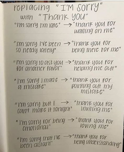 Stop apologizing and look for gratitude instead #wednesday #wednesdaywisdom #stopsayingsorry #thankful #bethankful #begrateful #stopapologizing #gratitude #gratitudejournal #sorrynotsorry #growth #growthmindset Say Im Sorry, Saying Sorry, Power Of Positivity, Im Sorry, School Counselor, I'm Sorry, The Words, Picture Quotes, Self Help