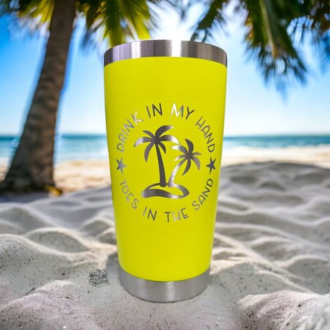 Beach tumbler cups