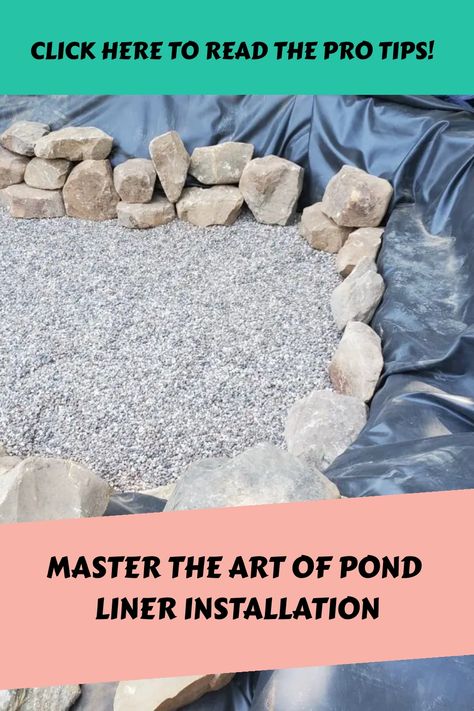 Dive into our 🐠🌿 Step-by-Step guide to Pond Liner Installation! Unlock the secret to creating the perfect water haven in your backyard 🏞️. Unleash your inner landscape artist 👷 and make a splash 💧. Ready to start your pond journey? CLICK HERE TO READ MORE! Make A Pond, Diy Pond Liner, How To Make A Pond, Pond Liner Ideas Diy, Preformed Pond Liner, Diy Backyard Pond, Mini Homestead, Duck Pen, Pond Rocks