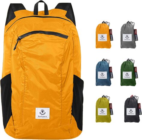 4monster Packable Backpack Ultra Lightweight, Foldable Backpack Water Resistant, Hiking Daypack for Travel Camping Outdoor, Daily Walk-around, Cycling, Sports, Excursions(Orange, 16L) : Amazon.co.uk: Sports & Outdoors Camping Business, Small Rucksack, Foldable Backpack, Packable Backpack, Emergency Bag, Large Suitcase, Small Laptop, Lightweight Backpack, Small Backpack