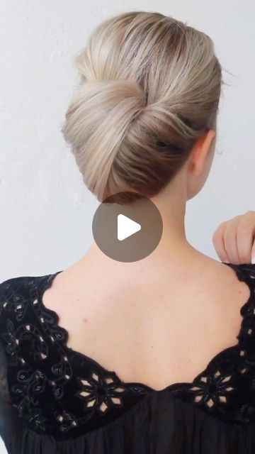 Easy Hair Up Dos For Long Hair, Updos For Short To Medium Length Hair, Long Hair Updo Easy For Work, Low Hair Bun Wedding, Updo With Hair Pins, Diy Updos For Medium Hair Tutorials, Medium Hair Updo Tutorial, Simple Buns For Medium Hair, Easy French Twist Long Hair