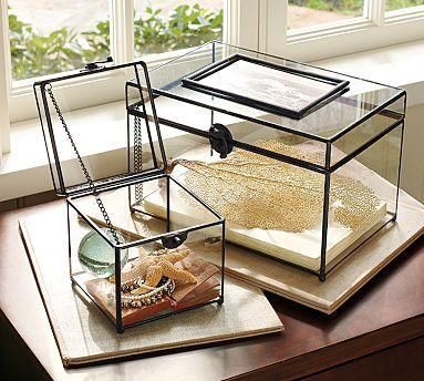 Rock Collection Display, Glass Shadow Box, Glass Display Box, Glass Jewelry Box, Decorative Storage Boxes, Geometric Terrarium, Glass Display, Glass Terrarium, Glass Boxes