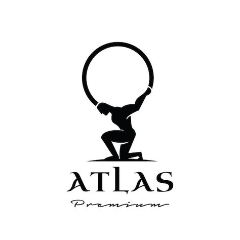 Atlas God, Sports Uniform Design, Premium Logo Design, Atlas Tattoo, Garage Logo, Font Logotype, Swag Ideas, Gym Logo, Logo Design Inspiration Branding