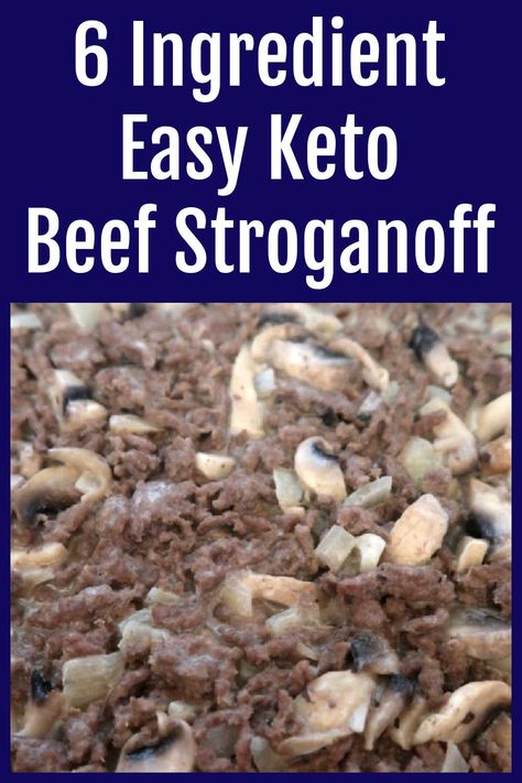 Keto Beef Stroganoff Recipe - Easy, Creamy Low Carb Meal Low Carb Stroganoff, Ground Beef And Mushrooms, Keto Beef Stroganoff, Ground Beef Cream Cheese, Hamburger Stroganoff, Beef Stroganoff Recipe, Ground Beef Stroganoff, Homemade Pasta Recipe, Keto Beef