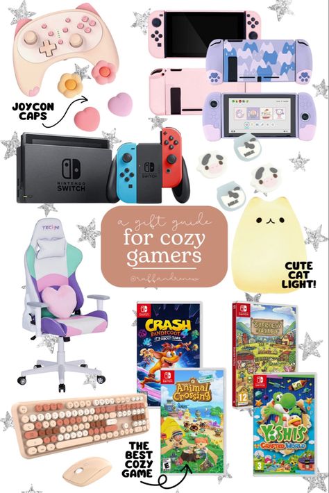 Gamer Gift Ideas, Cozy Gamer, Women Gift Ideas, Cozy Gaming, Cat Light, Ultimate Gift Guide, Gaming Room Setup, New Animal Crossing, Gift Ideas For Her