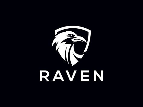 Raven Logo by Naveed Taurus Logo, Raven Totem, Crow Logo, Raven Logo, Banner Design Layout, Photoshop Digital Background, Metal Tattoo, Skull Painting, Tattoo Project