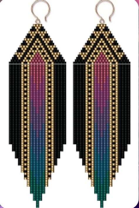 Brickstitch Earring Patterns, Bead Jewelry Tutorials, Bead Jewelry Patterns, Delica Beaded Earrings, Brick Stitch Earrings Pattern, Patterns For Bracelets, Seed Bead Jewelry Tutorials, Mirror Earrings, Seed Bead Projects