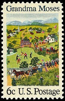 Moses Art, Grandma Moses, طوابع بريد, Usa Stamps, Writing Letters, Postage Stamp Art, Vintage Postage Stamps, Art District, Stamp Collection