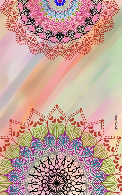 Mandala #wallpaper Cowgirl Wallpaper, Mandala Wallpaper, Patterns Wallpaper, Cute Patterns Wallpaper, Wallpaper Wallpaper, Beautiful Fantasy Art, Iphone Wallpapers, Flower Wallpaper, Phone Wallpapers