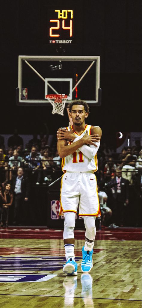 Trae Young Wallpaper, Trae Young Nba, Hoop Aesthetic, Cold Pics, Hoops Aesthetic, Steam Trains Photography, Nike Wallpapers, Trae Young, Cool Nike Wallpapers