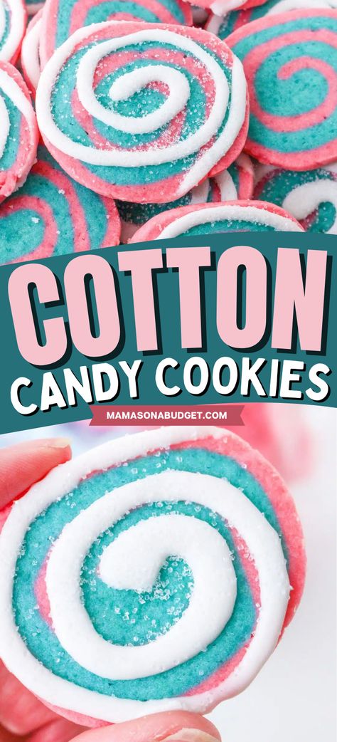 Cotton Candy Brownies, Yummy Party Desserts, Eat Dinner Recipes, East Foods To Make, Cotton Candy Marshmallow Recipe, Cotton Candy Marshmallow, Easy Treats To Make 3 Ingredients, Fun Sweet Recipes, Unique Cookie Recipes Easy