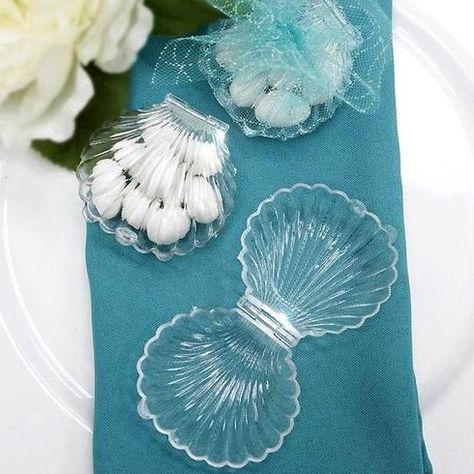 Baby Shower Ideas | Calla Lily | Wedding Favors | eFavormart Beach Theme Favors, Beach Wedding Decorations Reception, Seashell Wedding, Mermaid Party Favors, Beach Themed Party, Party Sale, Wedding Favors Cheap, Unique Favors, Beach Wedding Favors