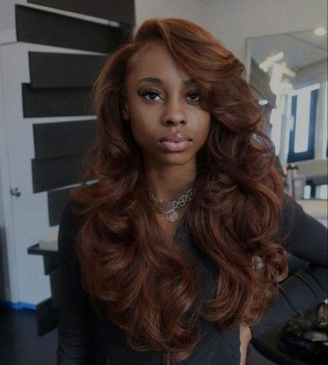 #follow #hairgoals #haircare #hair #hairstyles #haircolor #beautyblog #blogging #blogger #blog Wealthy Women Hairstyles, Ginger Hair Color, Hair Laid, Dope Hairstyles, Auburn Hair, Front Lace Wigs Human Hair, Hair Life, Hair Inspiration Color, Baddie Hairstyles