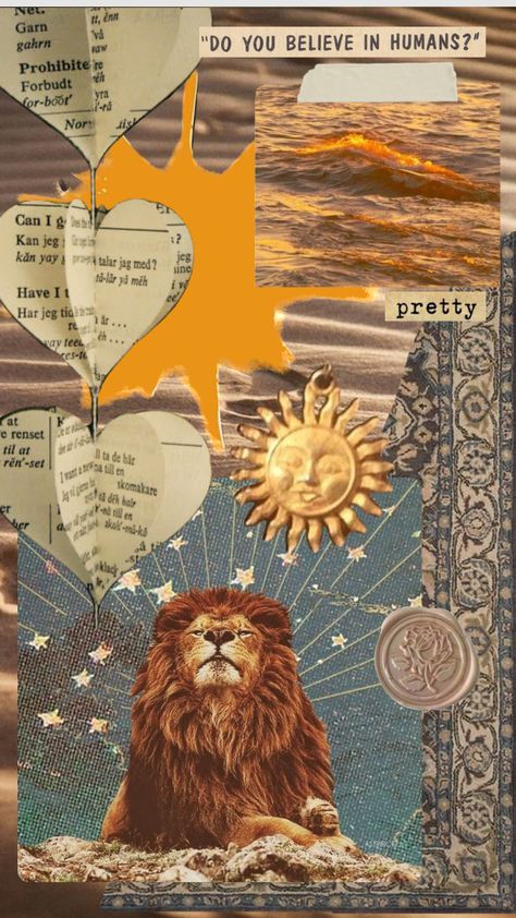 Whimsicore Wallpaper, Sun Collage Wallpaper, Leo Collage Wallpaper, Whimsigoth Collage, Witchy Collage Wallpaper, Cottagecore Collage Wallpaper, Beige Wall Colors, Art Nouveau Poster, Islamic Posters