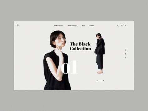 Design Inspiration | 46 Web Design Parallax Scrolling, Animated Landing Page Design, Minimal Fashion Design, Parallax Motion Graphic, Fashion Landing Page Design Inspiration, Minimal Fashion Website Design, About Us Website Design Inspiration, Asthetic Web Design, Parallax Website Design Animation