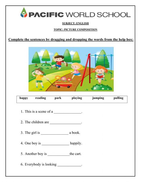 Picture Composition Worksheet Grade 1, Picture Comprehension For Class 1, Composition For Grade 1, Picture Description Worksheets Grade 1, Comprehension For Class 1, Worksheets For Kids English, Comprehension For Grade 1, Class 1 English, Picture Story Writing