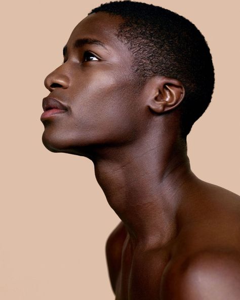 Mukasa Kakonge, Blaise Zabini, Male Model Face, Men's Skincare, Black Male Models, Reference Photos For Artists, Face Profile, Face Study, Face Drawing Reference