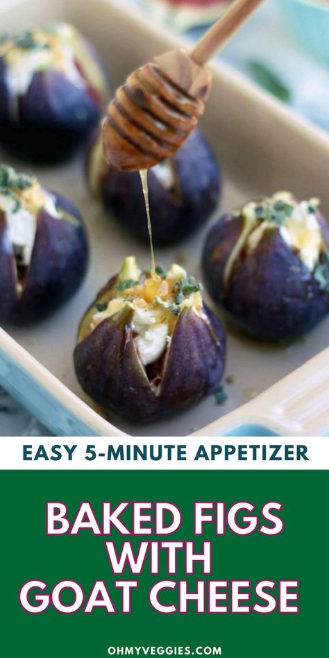 Figs With Cheese, Fig Appetizer Recipes, Figs With Goat Cheese, Baked Figs, Fig Appetizer, Sage Recipes, Goat Cheese Appetizer, Goat Recipes, Roasted Figs