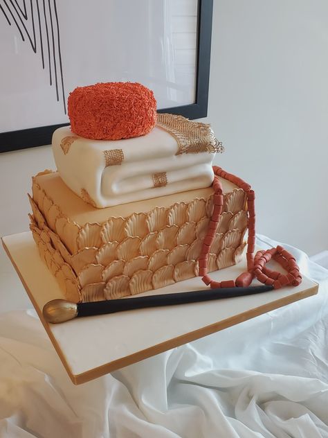 Nigerian Traditional Cake Designs, Traditional Wedding Cakes In Nigeria, Nigerian Traditional Wedding Cake, Nigerian Traditional Wedding, Shirt Cake, Traditional Wedding Cakes, Traditional Wedding Cake, Rustic Traditional, Traditional Cakes