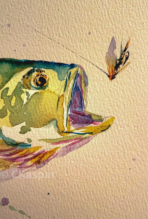 I don't know where I found this. I wish I did so I can give credit. Flowers And Animals, Fly Fishing Art, Dutch Still Life, Still Life Paintings, Watercolor Fish, Diy Watercolor Painting, Life Paintings, Watercolor Painting Techniques, Watercolor Art Lessons