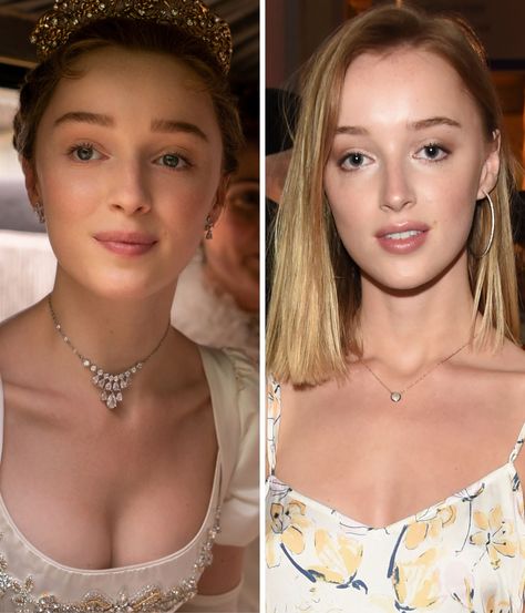 **Phoebe Dynevor as Daphne Bridgerton** Lady Danbury, Fake Fringe, Bridgerton Series, Daphne Costume, Daphne Bridgerton, Lady Violet, Imelda Staunton, Penelope Featherington, Phoebe Dynevor