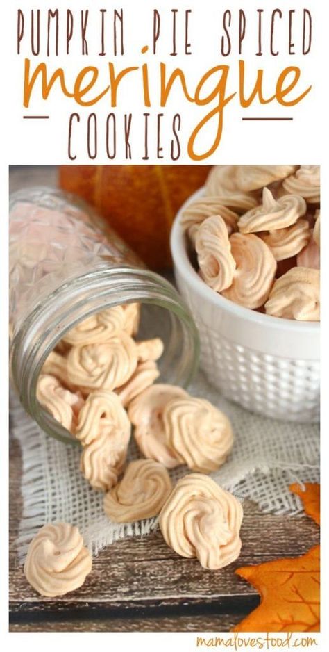 Pumpkin Sweets, Meringue Cookie Recipe, Chocolate Chip Shortbread Cookies, Salted Caramel Mocha, Toffee Cookies, Kitchenaid Mixer, Meringue Cookies, Spice Cookies, Incredible Recipes