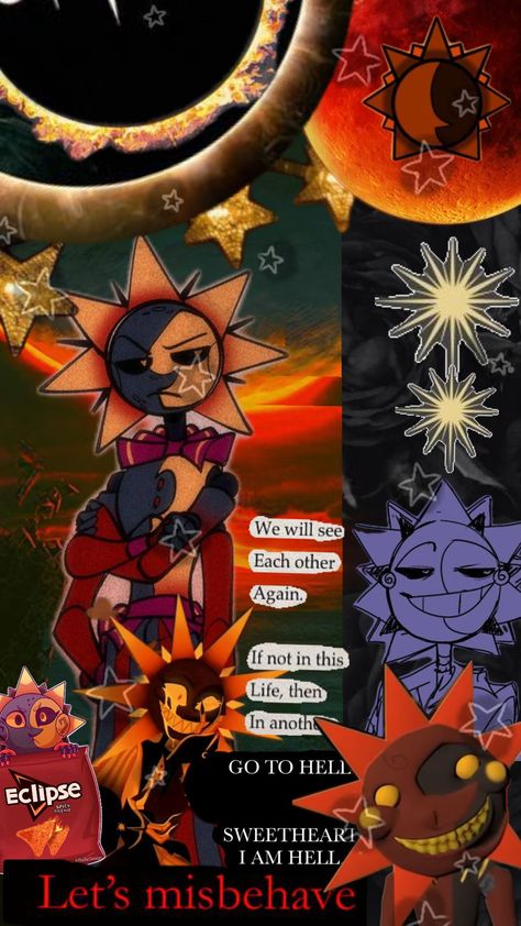 I can't believe I havent made one of mister dorito 🧡🌑 #eclipse #sunandmoonshow #tsams #sams #eclipsesunandmoonshow #fnaf Eclipse Fnaf Wallpaper, Bloodmoon Sams Fanart, Tsams Eclipse, Sun And Moon Show Nice Eclipse, Eclipse And Lunar Show Fnaf, Bloodmoon Sams, Eclipse Fnaf Sun And Moon Show, Puppet Show, Cute Pictures