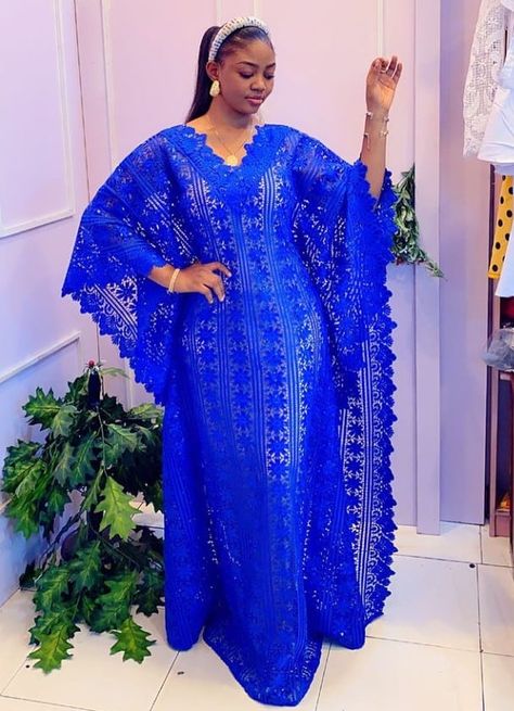 Amazing Ways to Style Your Royal Blue Colour Aso-ebi Fabric - Stylish Naija Women Agbada, Lace Boubou, Bubu Styles, Boubou Styles, Lace Dress Classy, Boubou Styles For Women, Classy Looks, Bubu Gown Styles, Kente Fabric