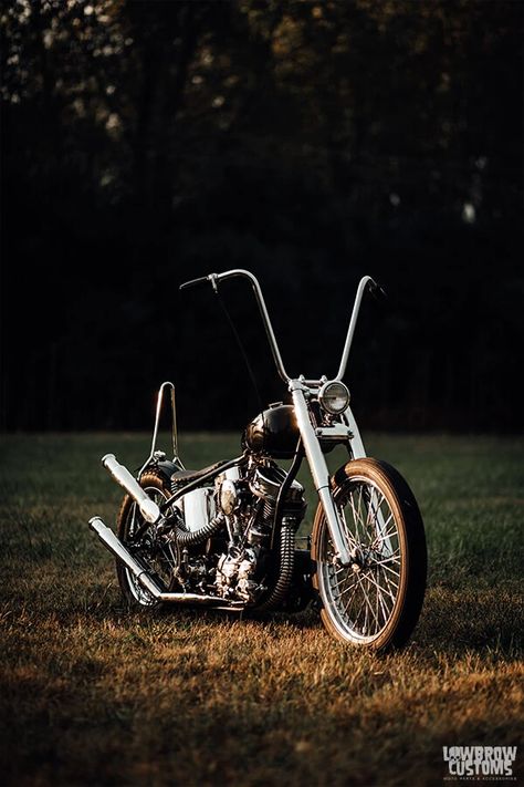 Lowbrow Spotlight: Meet Ken Carvajal’s Custom 1962 Harley-Davidson FL Panhead Chopper – Lowbrow Customs Harley Rocker, Panhead Chopper, Harley Panhead, Custom Motorcycles Bobber, Vintage Harley Davidson Motorcycles, Harley Davidson Panhead, Motorcycle Paint Jobs, Harley Davidson Chopper, Chopper Bike