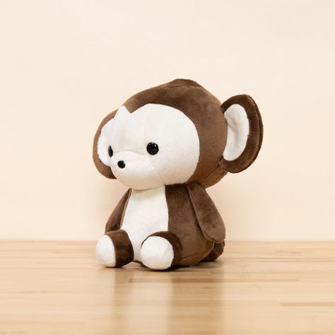 Monkey Stuffed Animal, Plush Collection, Monkey Plush, Kawaii Plushies, Child Friendly, Cute Stuffed Animals, Safety Eyes, Monkeys, Synthetic Fiber