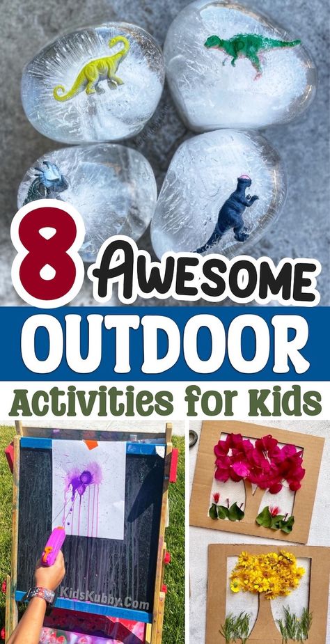 Creative Outdoor Summer Activities your Kids will Love! Easy Outdoor Crafts, Outdoor Summer Activities For Kids, Get Off The Couch, Outdoor Summer Activities, Outdoor Crafts, Outdoor Activities For Kids, Outdoor Summer, Spring Art, Summer Activities For Kids