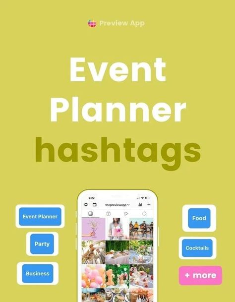 Instagram is becoming like Google. Hashtags = keywords. So let’s create your Instagram hashtag strategy. All the Instagram hashtags for event planners are in Preview App. These hashtags have been hand-picked and are ready for you to copy and paste! #instagramtips #instagramstrategy #instagrammarketing #socialmedia #socialmediatips Hashtag Strategy, Social Media Party, Hashtag Ideas, Event Planning Tips, Instagram Hashtag, Social Media Planning, Media Planning, Instagram Marketing Tips, Copy And Paste