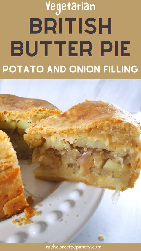 Potato And Onion Tart, Potato Bacon Pie, Potato And Onion Pie, British Pie Recipes, English Potatoes, Savoury Pastries, Gordon Ramsay Dishes, Pies Savory, Potato Tart