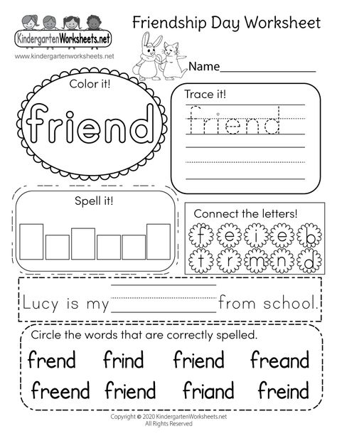 Friendship Day Worksheet for Kindergarten - Free Printable, Digital, & PDF Good Manners Worksheets For Kindergarten, Friends Worksheets Preschool, Friendship Worksheets For Kindergarten, Kindergarten Friendship Activities, Friendship Worksheets For Kids, Friendship Activities For Kindergarten, Friendship Activities Preschool, Teaching Friendship, Counseling Printables