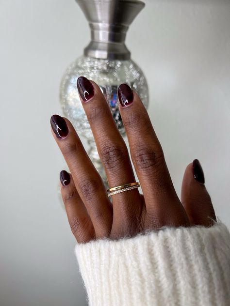 Check out my reel to see how I applied Nailboo “Wine Time” dip powder color. #nailsofinstagram #nailinstagram #nailinspo #fallnails November Dip Nails, Short Burgundy Nails, Randomly Aesthetic, Mom Nails, Monochromatic Nails, Loc Care, Professional Pedicure, Negative Space Nail Art, Plum Nails