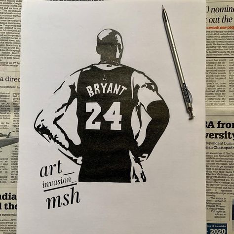 Heroes come and go but legends are forever #artinvasion ; #kobebryant ; #mambamentality ; #sketch ; #blackmamba ; #kobebryantsketch ; #art ; #artinvasionbymsh ; #stencilart ; #drawing ; #artwork ; #dailyart ; #artoftheday ; #creativeart ; #drawholic ; #blackandwhite ; #stencil ; #kobebryant24 ; #stencilartbyhand ; #markerart ; #kobebryant8 ; #kobe ; #kobebryantstencil ; #losangeleslakers ; #lakers ; #nba ; #instart ; #bnw ; #basketball ; #ink ; Kobe Stencil, Kobe Sketch, Kobe Bryant Sketch, Kobe Drawing, Kobe Brynt, Kobe Bryant Drawing, Basketball Sketch, Kobe Brayant, Sport Drawing