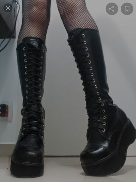 Emo Heels, Botas Dark, Emo Boots, Boots Goth, Demonia Boots, Ghost Girl, Goth Shoes, Goth Boots, Gothic Shoes