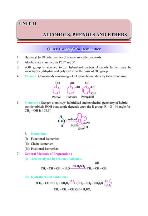 Class 12 Organic Chemistry, Alcohol Phenol Ether Notes, Organic Chemistry Notes Class 12, Functional Groups Organic Chemistry, Class 12 Chemistry Notes, 12 Chemistry Notes, Organic Chemistry Notes, Chemistry Class 12, Polymer Chemistry