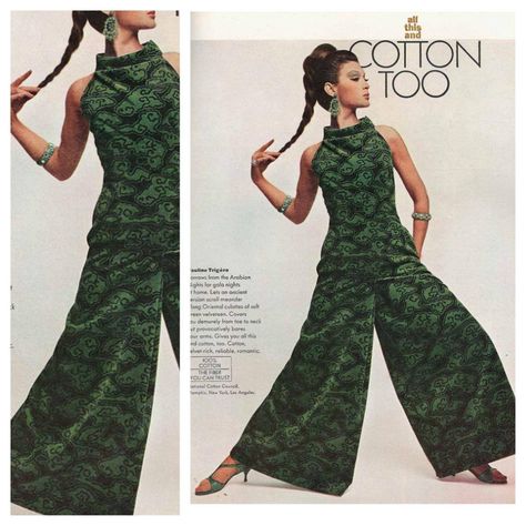 Jumpsuit Inspiration 1964 Vogue September 1964 (Model: Isabella Albonico) Vintage Fashion 1960s, Style Année 60, 60s And 70s Fashion, Fashion 1960s, Sixties Fashion, Moda Retro, Retro Mode, Mod Fashion, 1960s Fashion